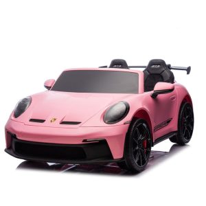 24V Porsche 911 GT3 2-Seater Kids Ride-On Car with Remote Control - Pink