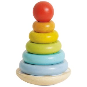 7 Piece Rainbow Stacking Tower