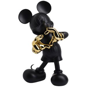 Mickey Mouse With Love 12" Kelly Hoppen Figurine - Black & Gold