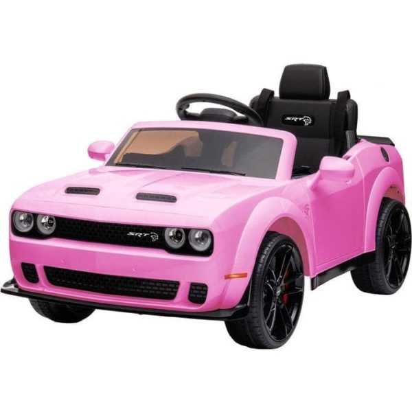best-ride-on-cars-outdoor-dodge-challenger-12v-ride-on-car-pink-30718339186775_720x