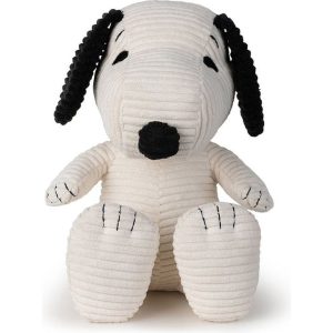 Snoopy Sitting Corduroy Cream in Gift Box 11"