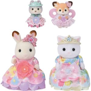 Calico Critters Flowering Princesses Set of 4 Collectible Doll Figures