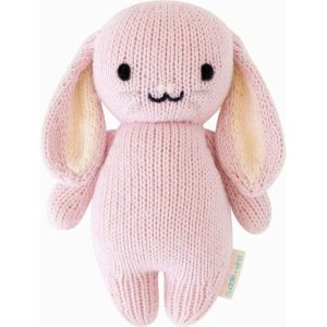 7" Baby Bunny (Lilac) Hand-Knit Doll