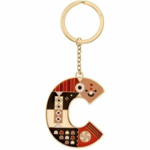 Small Initial FAO Keychain - Letter C