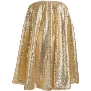 Gracious Gold Sequins Cape, Size 5-6