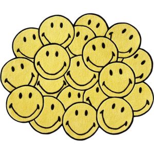 Smiley Bunch Rug - Yellow