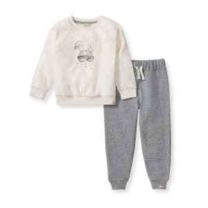 Hip Hop Bunny Sweatshirt & Pants Set